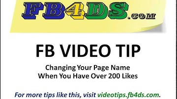 How to Change Your Facebook Page Name With Over 200 Likes