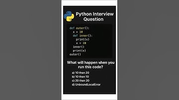 Day 6 | Python Interview Questions | nonlocal in nested functions🔥 #python #techbloomers #coding
