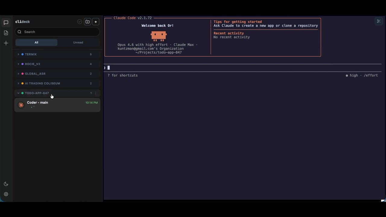 CliDeck — manage Claude Code, Codex Opencode & Gemini from one screen ...