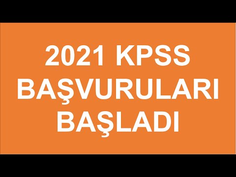 2021 KPSS BAŞVURU