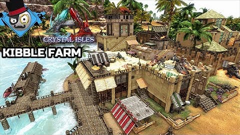 Ark: Crystal Isles - How to build a Kibble Farm - Desert Wearhouse no mods (Speed Build)