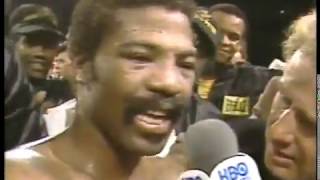 Boxing - 1982 - Larry Merchant PostFight Interview Of Aaron Pryor After TKO Of Alexis Arguello