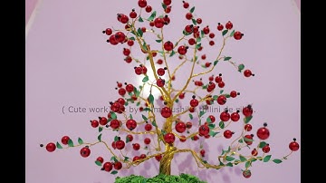 DIY Easy Pearl Tree Crafts / How to make a tree with pearl/How to make wire tree/Pearl crafts #tree