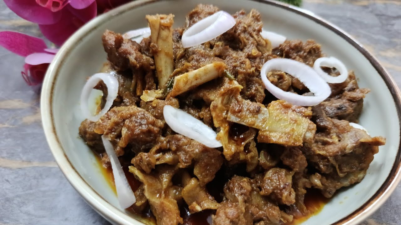 গন্ধ দুর করে খাসির মাংস ভুনা রেসিপি || khasir mangsho vuna recipe