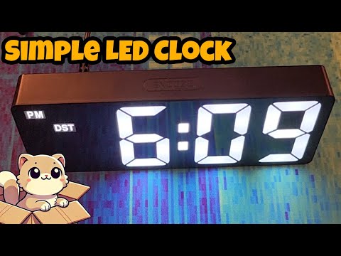 Simple LED Clock | AMIR LED Alarm Clock Review – Simple, Bright & USB-C Powered (Model WA33KM)