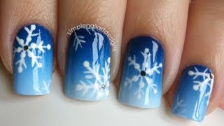 Snowflake Nail Art Tutorial