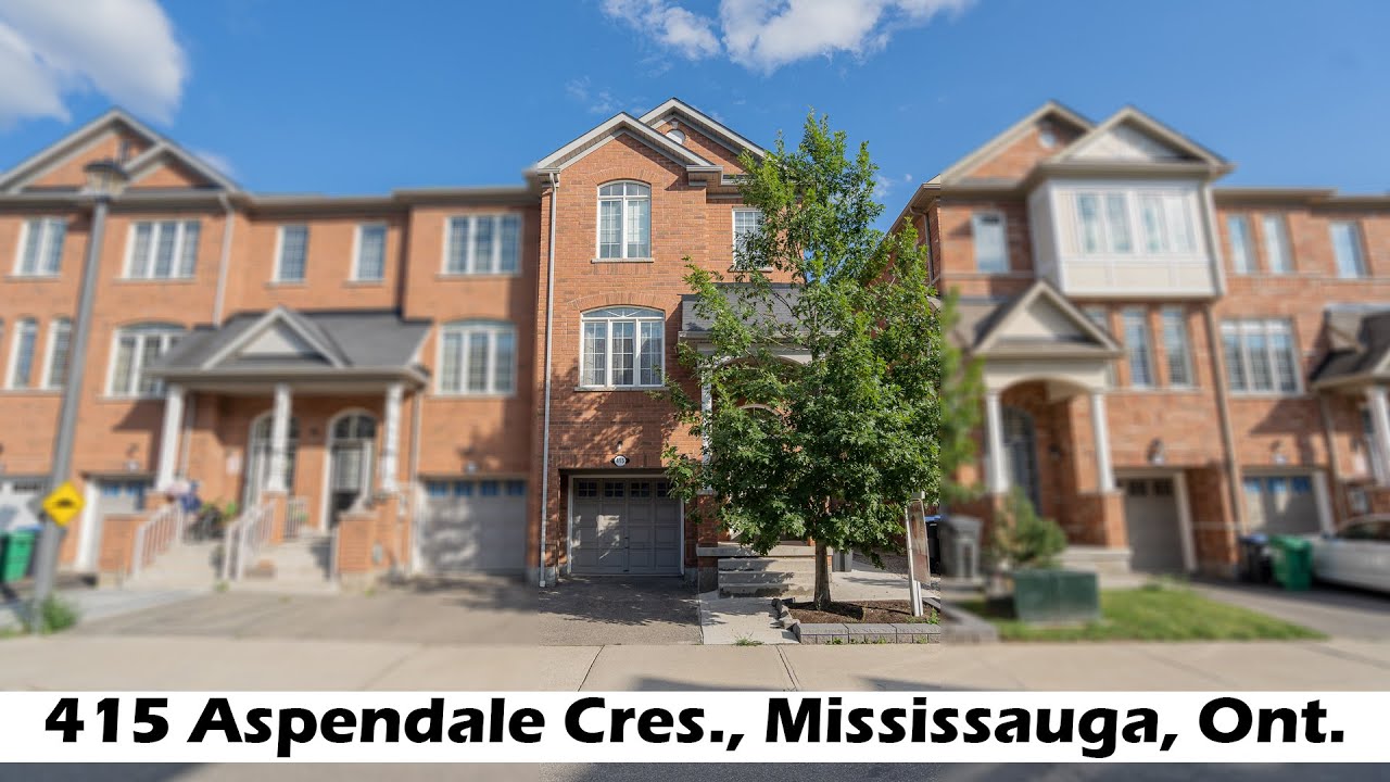 415 Aspendale Cres Mississauga Townhouse for Sale YouTube
