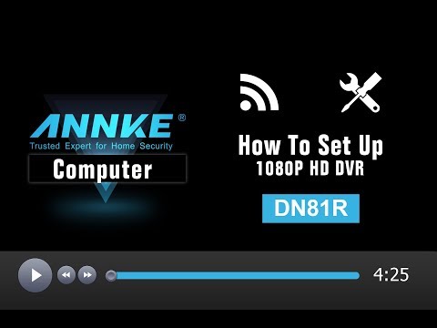 How to setup ANNKE DVR/NVR on the monitor