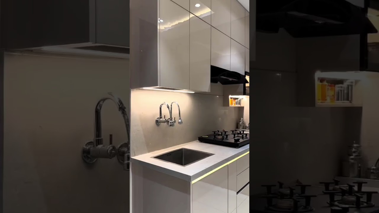 stylish Modular Kitchen design. beautiful kitchen interior 