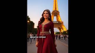 Aji aisa mauka phir kahan #shortsvideo #aiart #aneveninginparis #eiffeltower #beauty #mohammadrafi