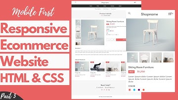 How to Make Ecommerce Website using HTML/CSS | Mobile First - (Product detail page) - Part 3