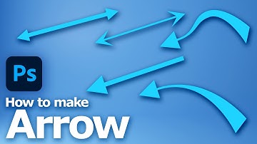 How to make an arrow and curved arrow in Photoshop using Line Tool
