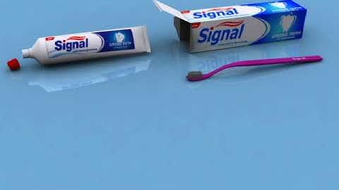 Toothpaste commercial design in 3D Max