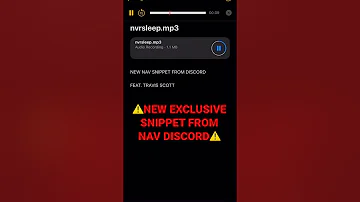 NEW EXCLUSIVE NAV SNIPPET FEAT. TRAVIS SCOTT | DEMONS PROTECTED BY ANGELS