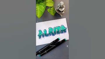 How to write Bubble letters | Simple to bubble! #art #shorts #tutorial