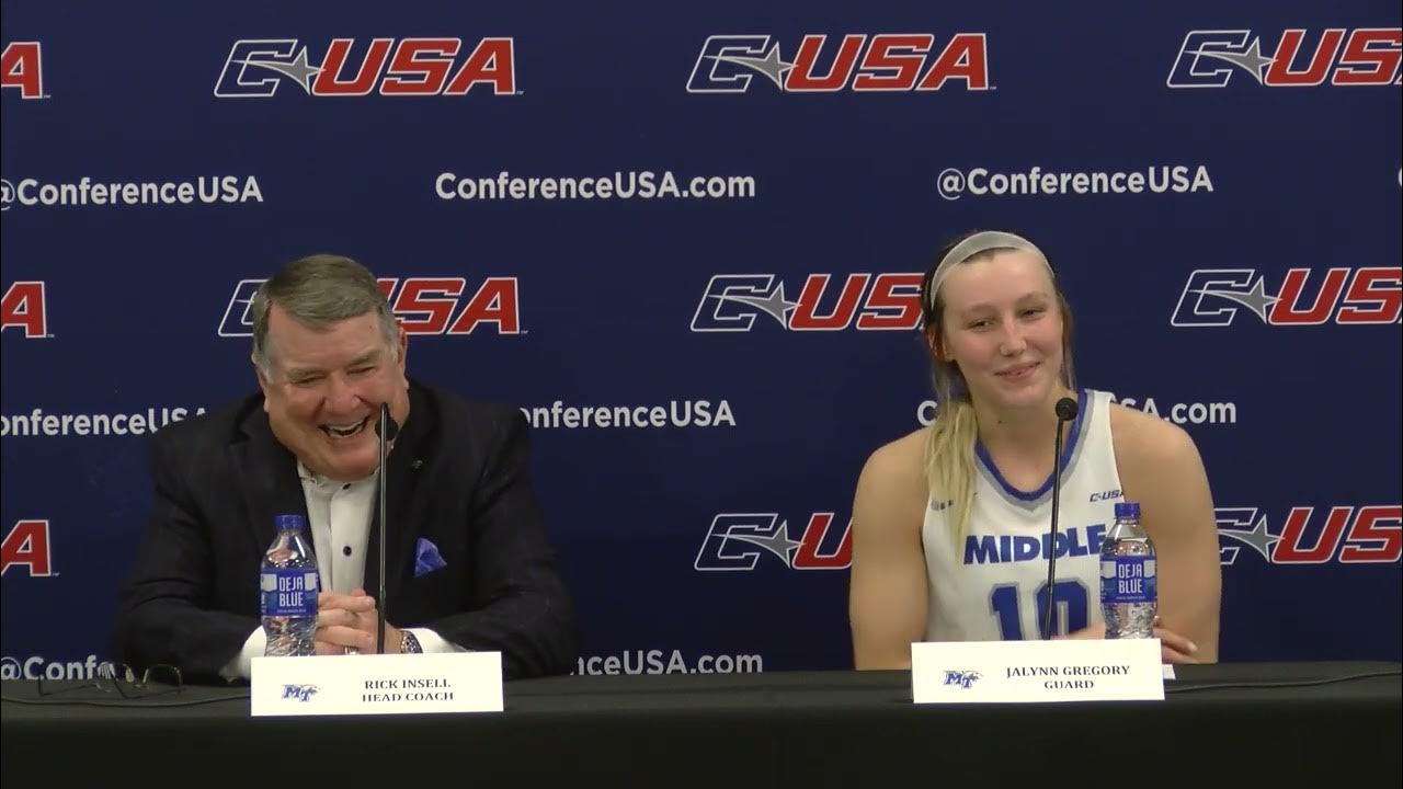 MTSU vs UTEP Women's Basketball CUSA Semifinal Press Conference YouTube