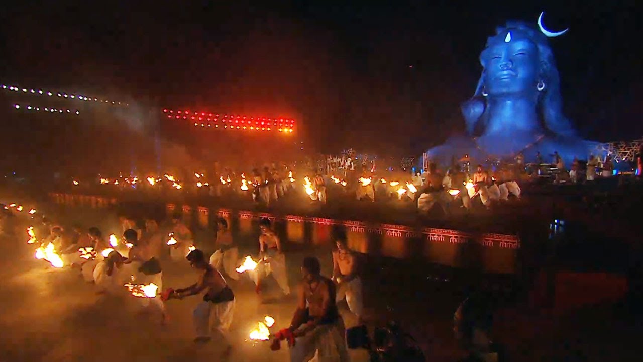 Maha Aarti Adiyogi  Mind Blowing  Maha Shivaratri Celebrations 2021  MS entertainments