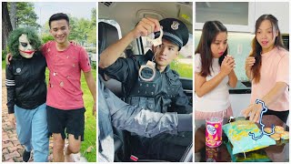 Police and Monster Friend - She only likes to eat fruit 💋🚔🥦 Su Hao vs Linh Nhi #shorts