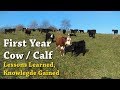 First Year Cow/Calf..... Lessons Learned, Knowledge Gained