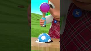 #Shorts Little Baby Learning Colors With Soccer Ball Hammer Wooden Toy Set | Kids Educational Videos