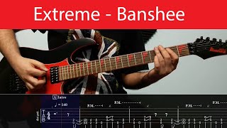 Extreme - Banshee Rhythm Guitar Cover With Tabs(Eb Standard)