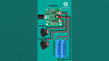 PAM8403 Audio Amplifier Connection#shorts