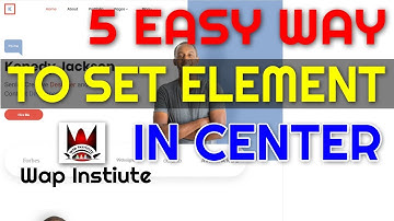 five easy way to set html element in center hosted by wap institute powered by sweetus media