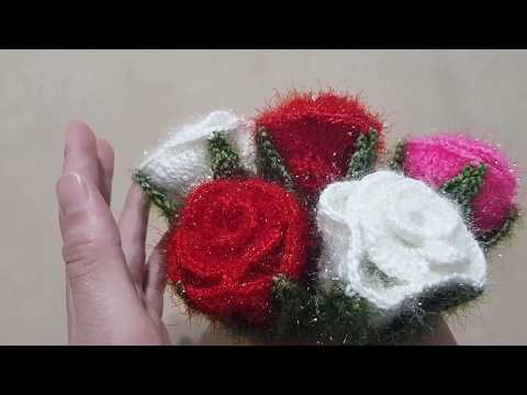 Gonca Gül Yapımı Flower crochet /rose crochet