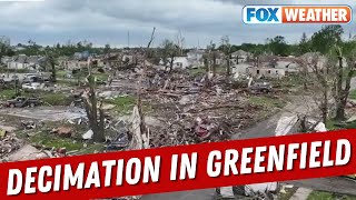 Drone Video Shows Decimation In Greenfield, Iowa, After Tornado