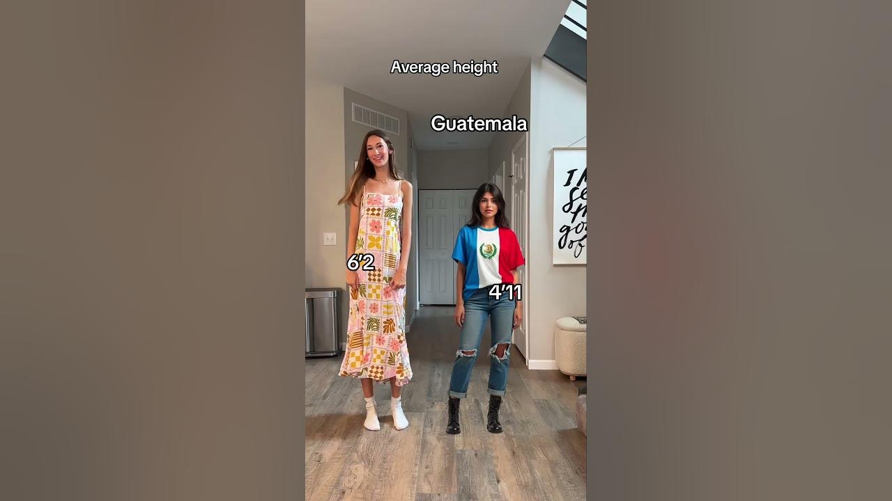 Average height of women around the world #tall #short
