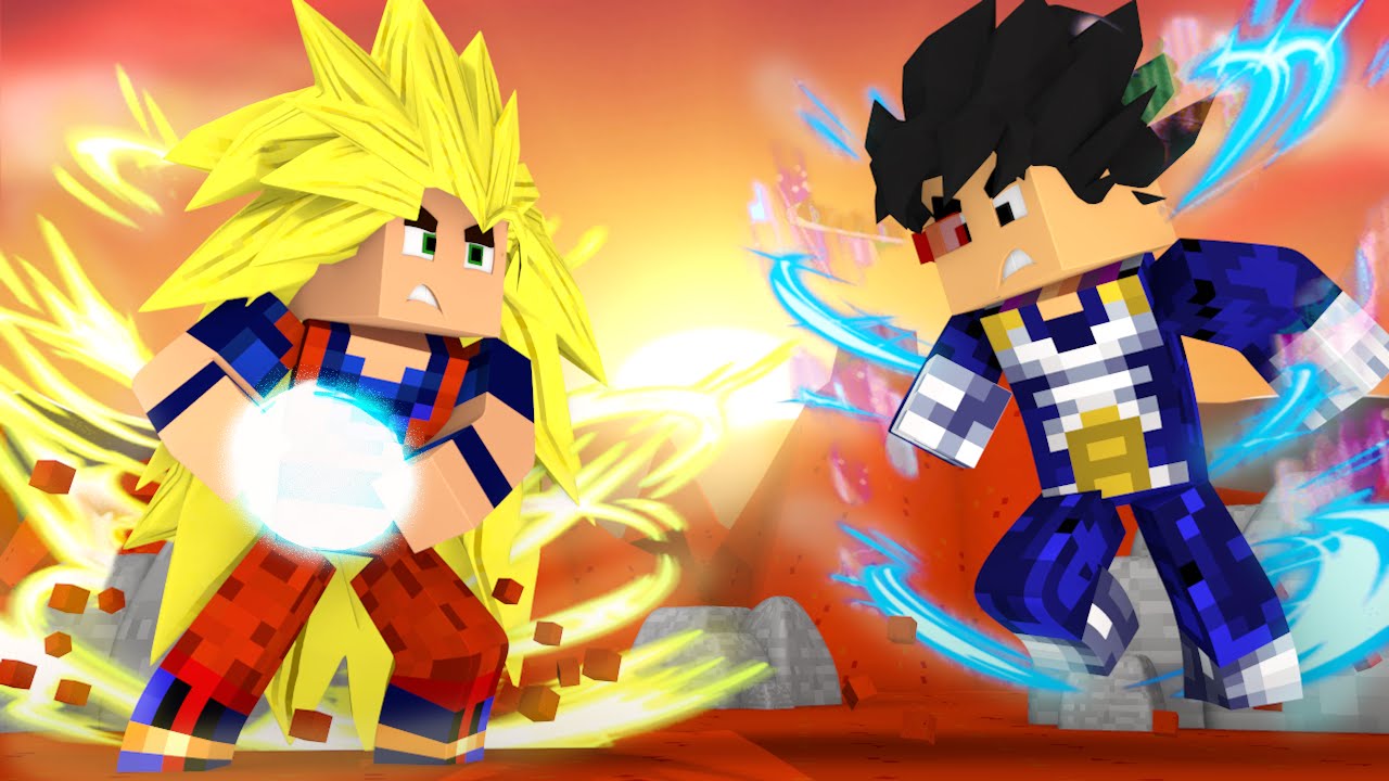 Minecraft: GOKU VS VEGETA - BATALHA DE BOSS ‹ PORTUGAPC 