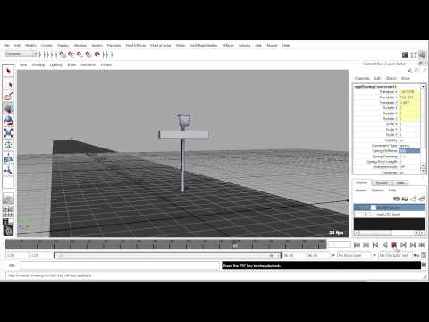 Maya Tutorial: Rigid Dynamics 6 of 8