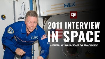 Astronaut Mike Fossum Visits With Students From The Space Station