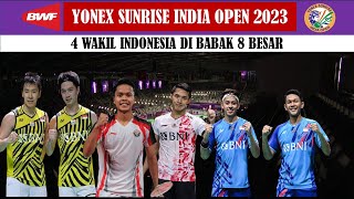 HASIL INDIA OPEN 2023 HARI INI R16 DAY 3 - GINTING - JOJO - MINIONS - FAJRI - LOLOS BABAK 8 BESAR