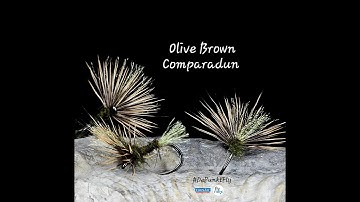 Tying an Olive Brown Comparadun - Tied by Matthias Dibiasi - DePunkt Fly