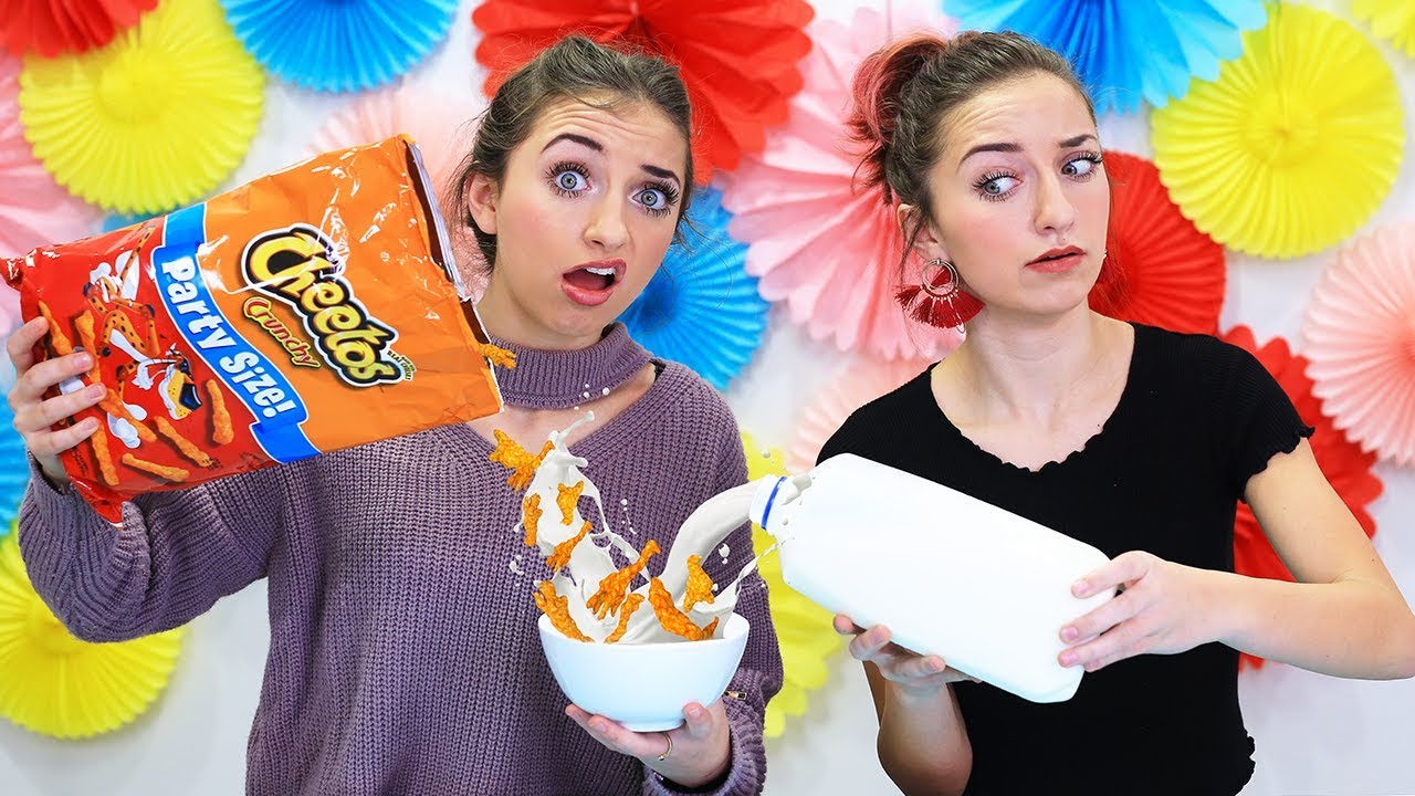 twin life swap Would You Try These Weird Food Combinations?!? | Brooklyn and Bailey