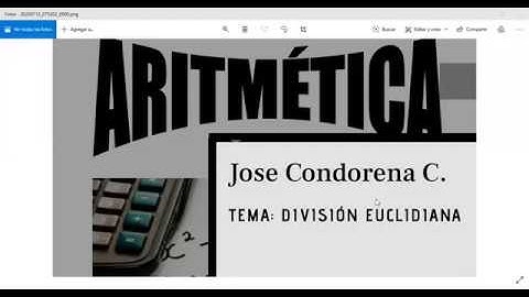 Tema: División Euclidiana