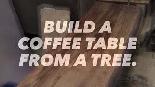 See how to build a nice coffee table from a log. You can make it as rustic or fancy as you like. Learn the basics by watching this 