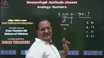 Reasoning & Aptitude/Number Analogy / Lesson 1