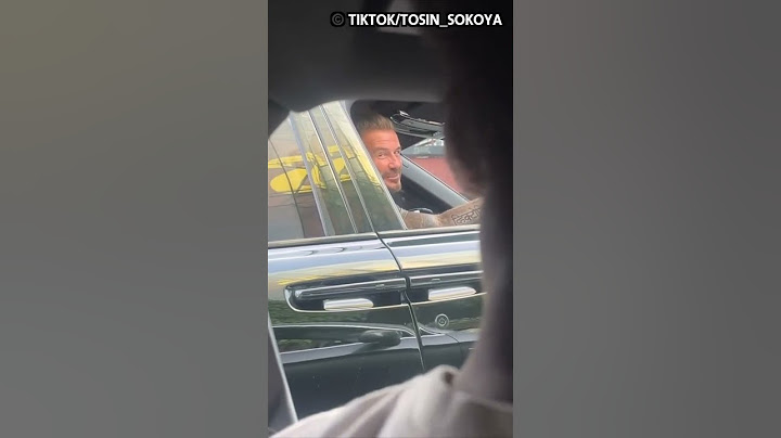 When you bump into David Beckham whilst stuck in traffic 😅