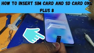 How to insert sim card and SD card One plus 8 | How To Insert Sim Card In OnePlus 8 / OnePlus 8 Pro