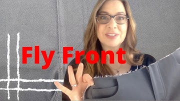 SEWING JEANS! Part 2 -  How to sew a Fly Front