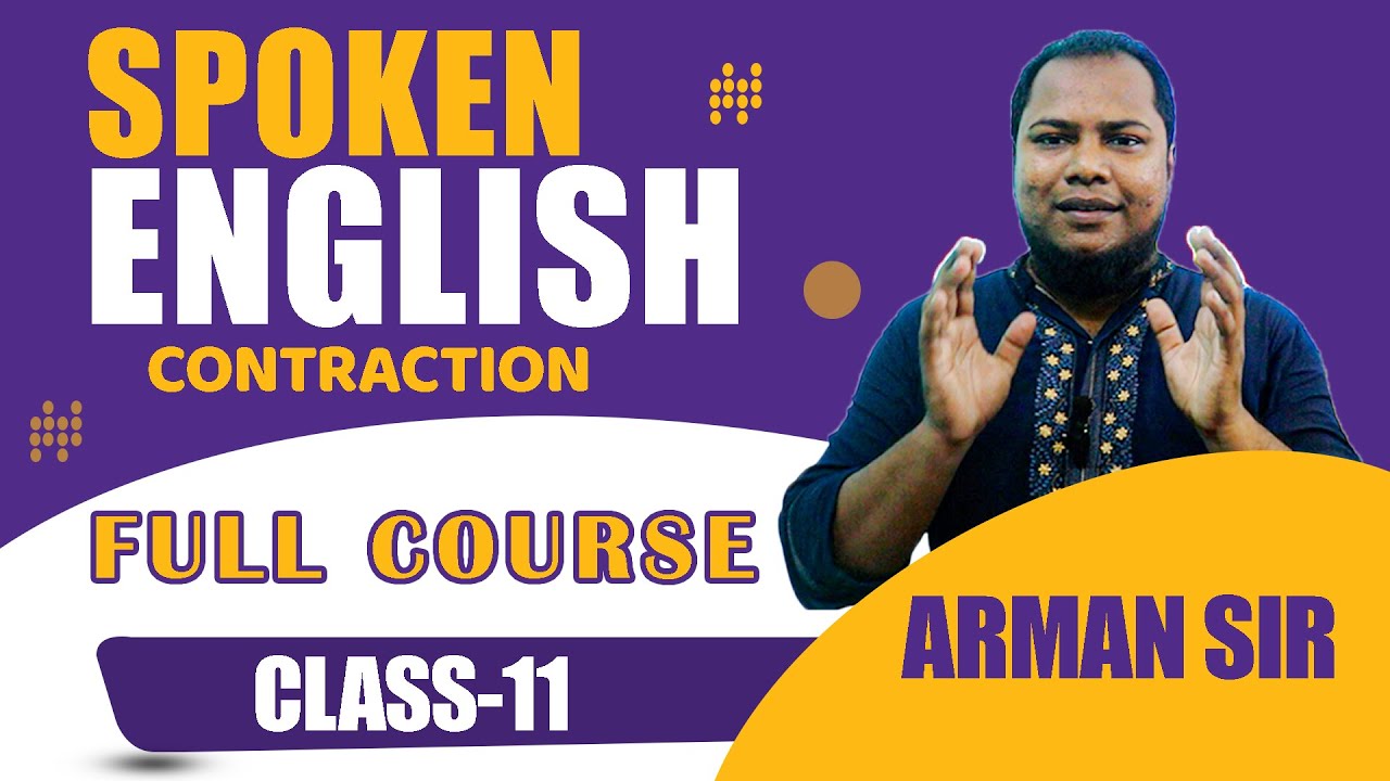 Spoken English Full Course।। Contraction।। Class 11 - YouTube