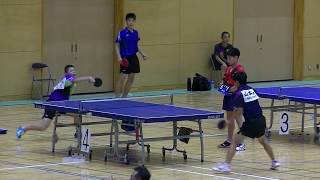 20180722北九州市中学校卓球大会 男子シングルス決勝 早尻(飛幡)vs山本(淳)(穴生)