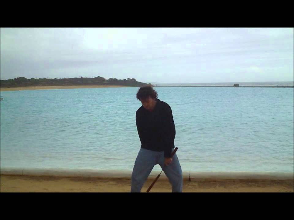 Nunchucks: down spin under the leg pass