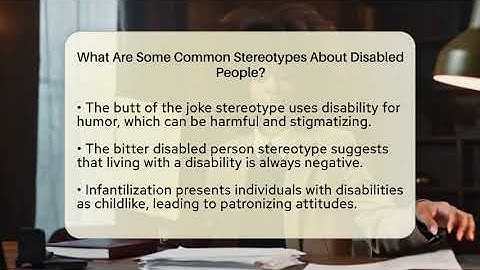 What Are Some Common Stereotypes About Disabled People? - Everyday-Networking