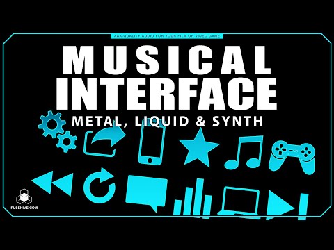 Metals Liquids & Synths User Interface Sound Effects Library - Musical UI SFX MINI PACK