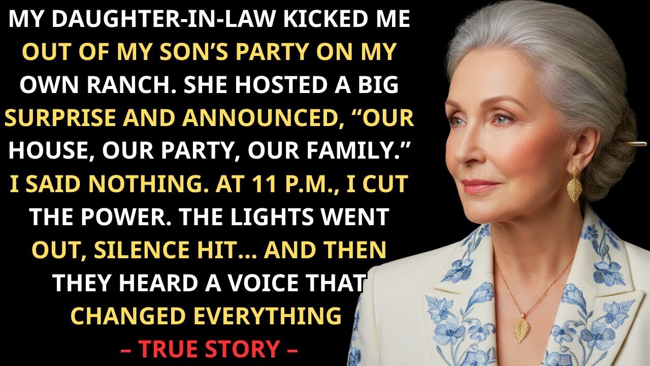 Моя невестка выгнала меня с вечеринки моего сына на моем собственном ранчо — то, что я сделал дал...