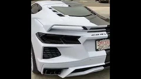 2 tone Corvette C8 on Forgiatos.