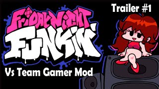 Friday Night Funkin&#39; Vs Team Gamer Mod/ Trailer #1/ Juan Play Oficial